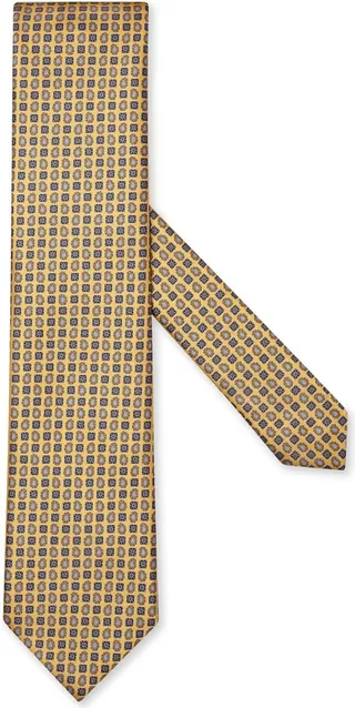 Graphic-Print Silk Tie