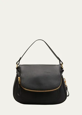 Jennifer Medium Grained Leather Shoulder Bag