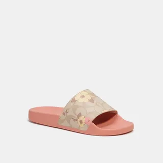 Uli Sport Slide In Signature Canvas With Floral Print