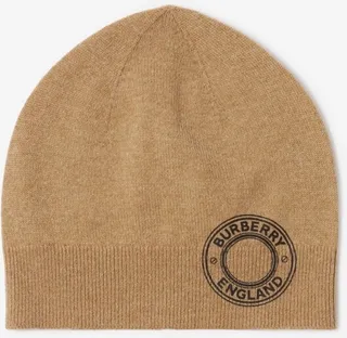 Burberry Logo Graphic Cashmere Blend Beanie
