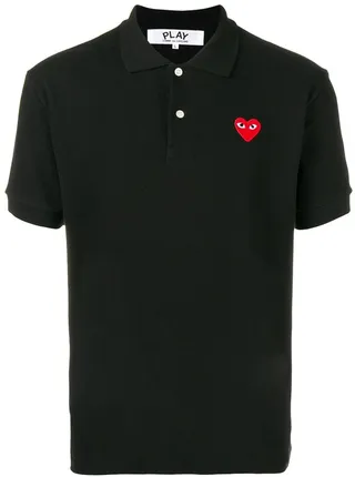 Heart-Patch Polo Shirt