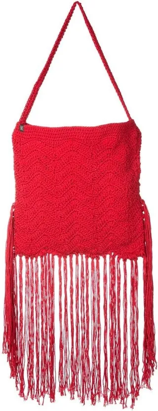 Chloe crochet-knit tote bag