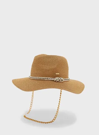 Knot It Down Chain Detail Hat