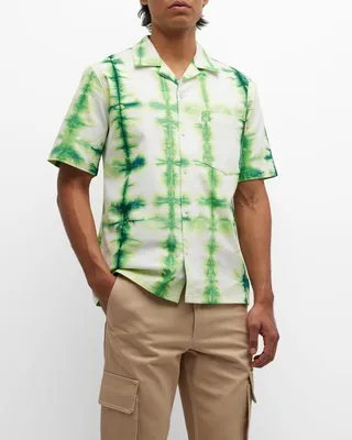 Men's Tie-Dye Camp Shirt