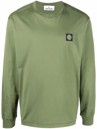 Compass patch long-sleeve T-shirt