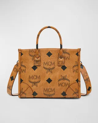 Munchen Small Visetos Monogram Tote Bag