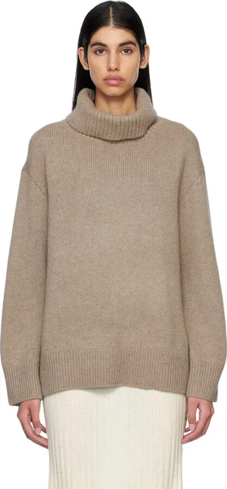 LISA YANG Beige 'The Holly' Turtleneck