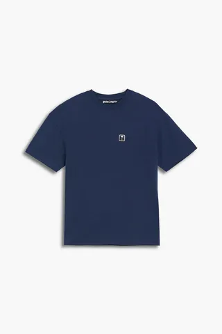 Appliquéd cotton-jersey T-shirt