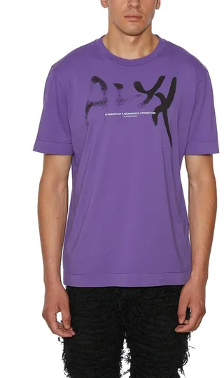 1017 ALYX 9SM Meaningful Connection Spray Logo-Print T-Shirt