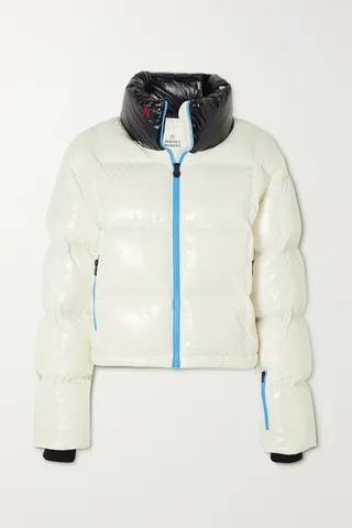 Perfect Moment - Nevada Quilted Glossed-shell Down Ski Jacket - White