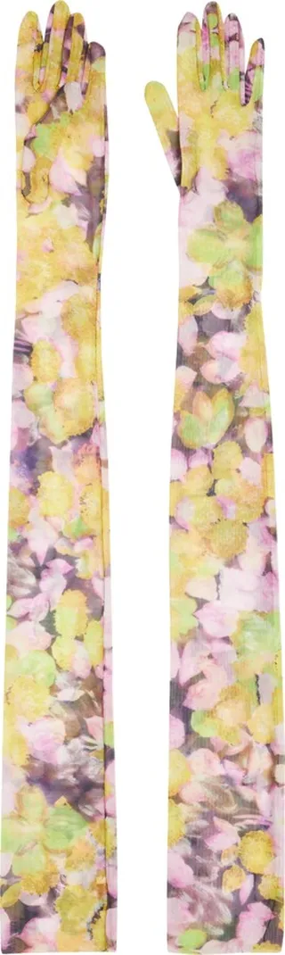 Floral Mesh Gloves