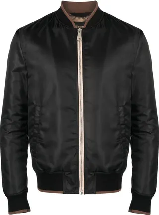 Embroidered Animal Motif Bomber Jacket