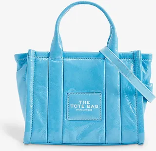 Womens Air Blue The Tote Mini Patent-leather Tote bag