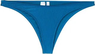 Ribbed-Detail Bikini Bottoms