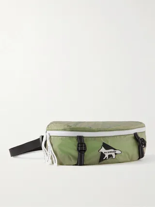 + Maison Kitsuné Logo-Appliquéd Ripstop Belt Bag