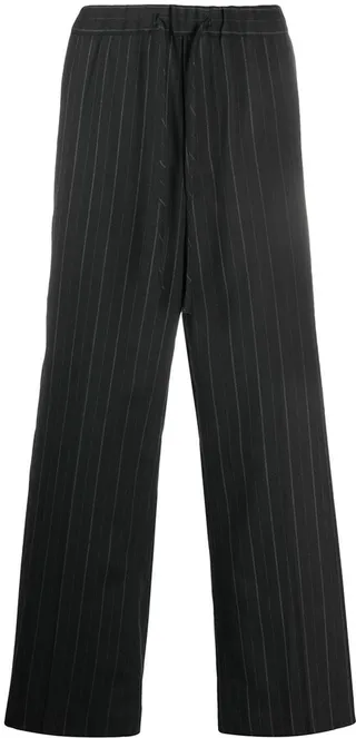 Pinstripe Wide Leg Trousers