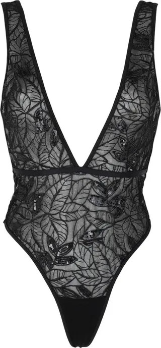 Skylar Body Lingerie Bodysuit Black