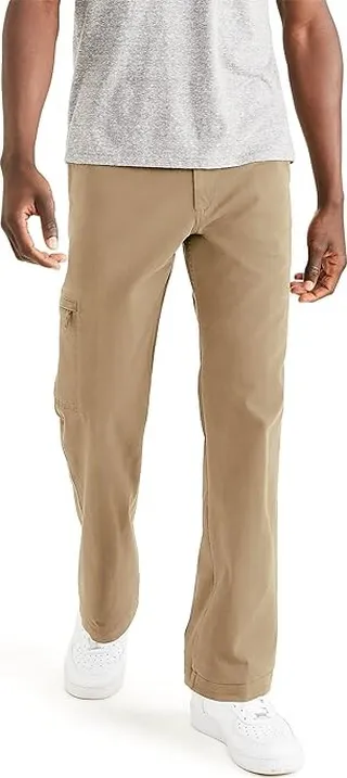 Dockers Big Tall Go-To Cargo Straight Fit Smart 360 Flex Pants (New British Khaki) Men's Dress Pants