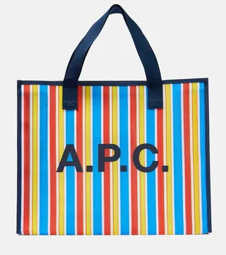 Johanna striped tote bag