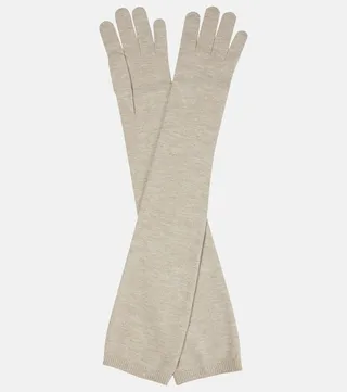 Lurex® cashmere gloves