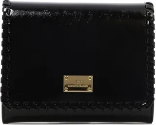 Elisabetta Franchi Logo-Plaque Whipstitched Shoulder Bag