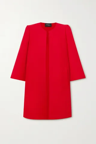 Akris - Oriana Wool-blend Twill Coat - Red