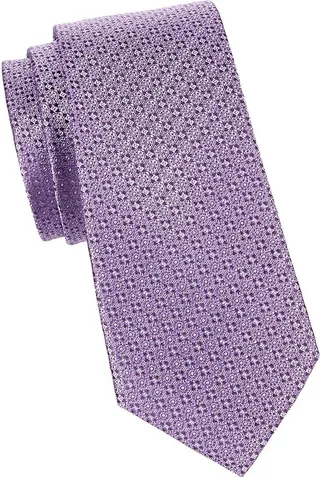 Medallion Silk Jacquard Tie