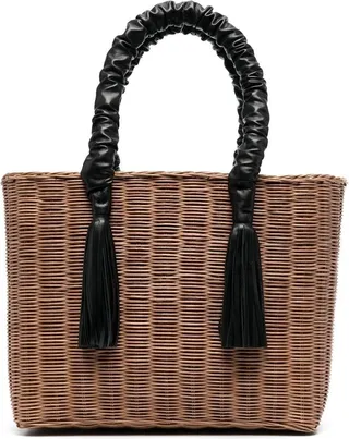 Woven Raffia Tote Bag