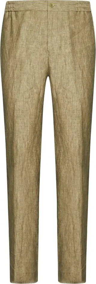 Etro Elasticated-Waistband Straight-Leg Trousers