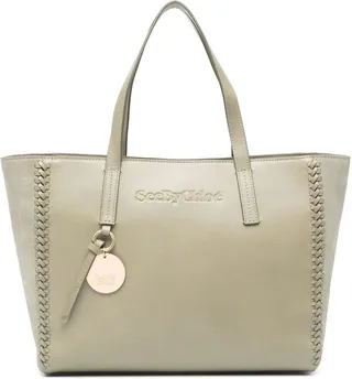 Embossed-Logo Tote Bag