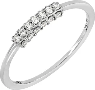 18K White Gold Diamond Ring - 0.19ct.