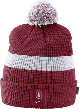 Nike Unisex College (Stanford) Pom Beanie in Red