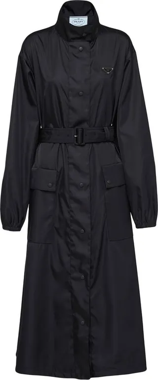 Re-Nylon logo-print raincoat