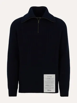 Raw Diamond - Fisherman Half Zip Neck Pullover