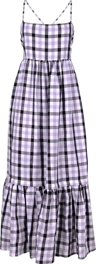 puka - Blue Check Bingin Dress