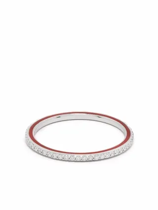 18kt white gold Happy Deco eternity diamond ring