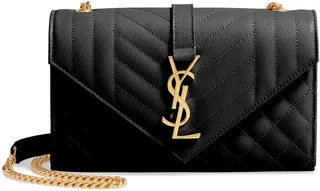Small Envelope Calfskin Leather Shoulder Bag