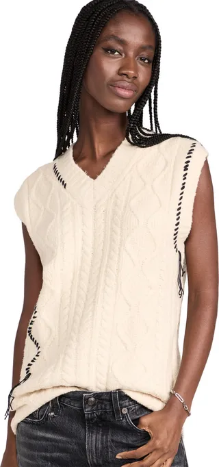 Ninety Percent Hedy Cable Sweater Vest