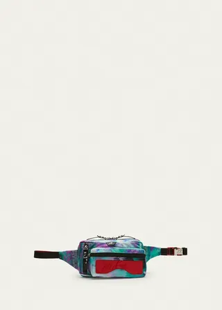 Men's Loubideal Sneaker Sole Nylon Belt Bag