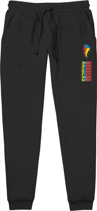 Men's Power Rangers Retro Rangers Logo Jogger Sweatpants - Black - Small