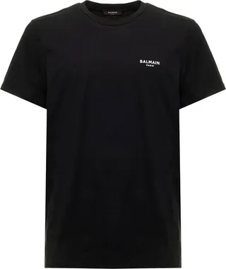 Balmain Logo Printed Crewneck T-Shirt