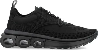 Salvatore Ferragamo Gancini-Plaque Lace-Up Sneakers