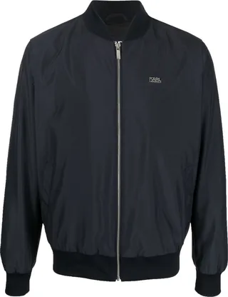 Logo-Plaque Bomber Jacket
