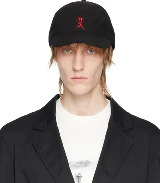 UNDERCOVER Black Embroidered Cap