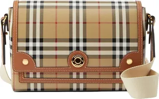 Medium Note Coated Canvas Crossbody Bag