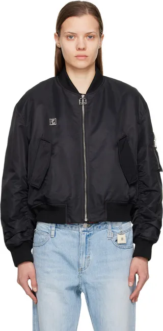 Wooyoungmi Black Concealed Keyring Bomber