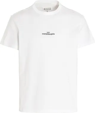 Maison Margiela Logo Printed Crewneck T-Shirt