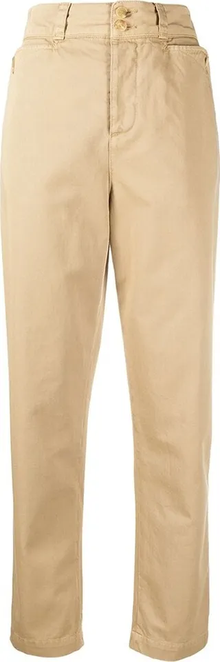 High-Rise Straight-Leg Trousers