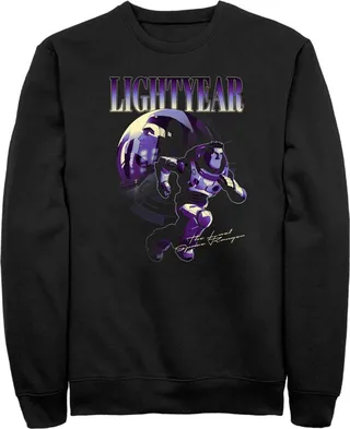 Men's Lightyear Hero Poster Sweatshirt - Black - 3X Large