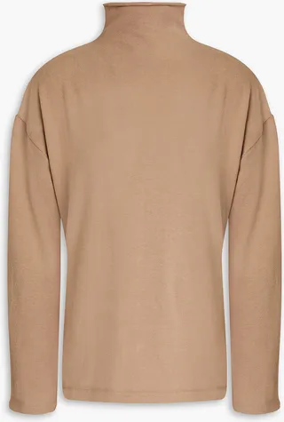 Cotton-blend turtleneck sweater